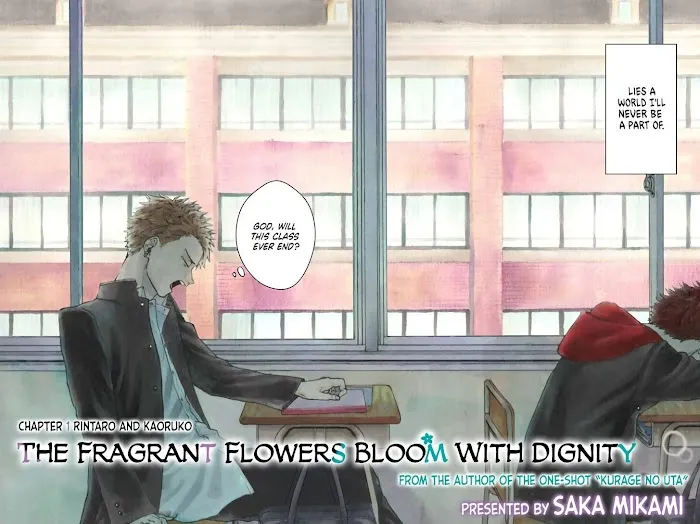 Kaoru Hana Wa Rin To Saku Chapter 1.1 page 2 - 