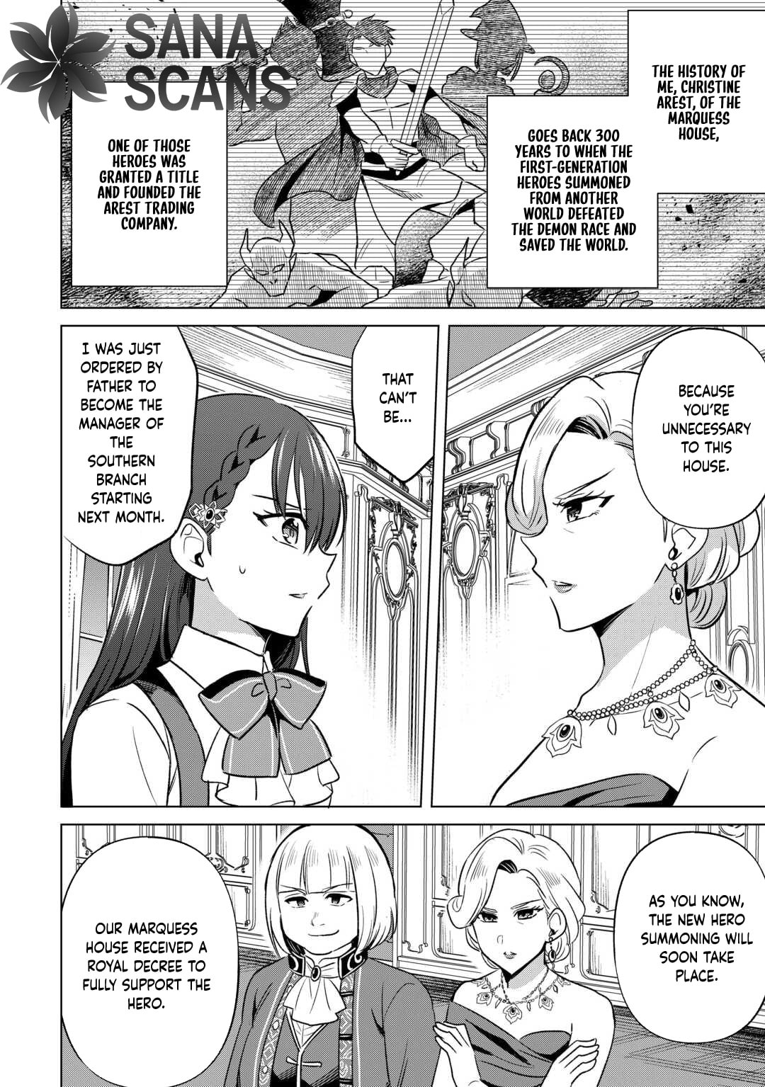 Kataroku Tsuuhan Kara Hajimaru, Tsuihou Reijou no Slow Life Chapter 1 page 4 - 