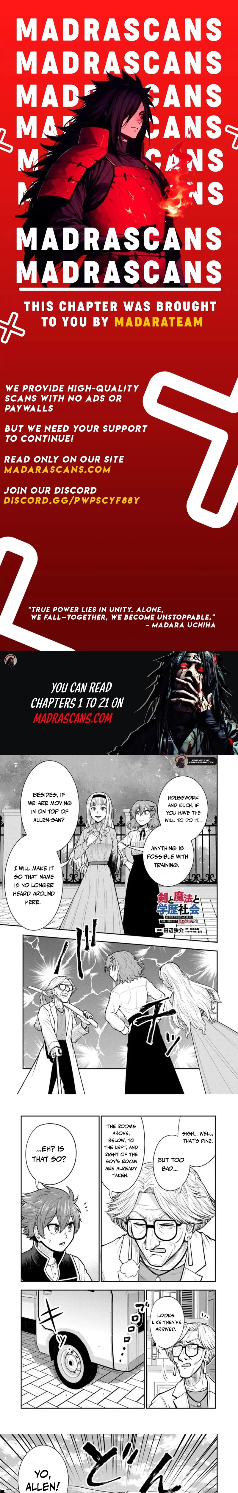 Ken to Mahou to Gakureki Shakai ~Zense wa Gariben Datta Ore ga, Konse wa Kazemakase de Jiyuu ni Ikitai~ Chapter 16.2 page 1 - 