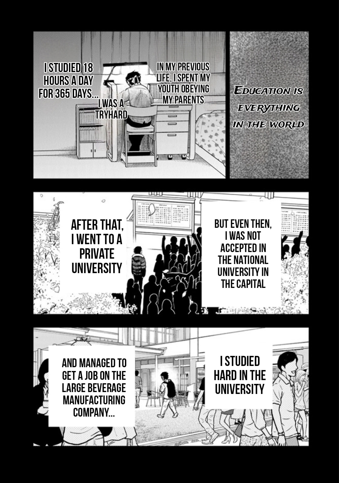 Ken to Mahou to Gakureki Shakai Chapter 1.2 page 1 - 