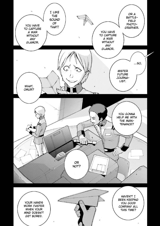 Kidou Senshi Gundam: Day After Tomorrow - Kai Shiden no Memory yori Chapter 1 page 14 - 