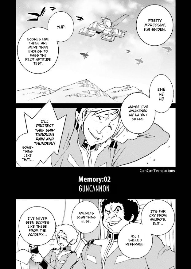 Kidou Senshi Gundam: Day After Tomorrow - Kai Shiden no Memory yori Chapter 2 page 1 - 
