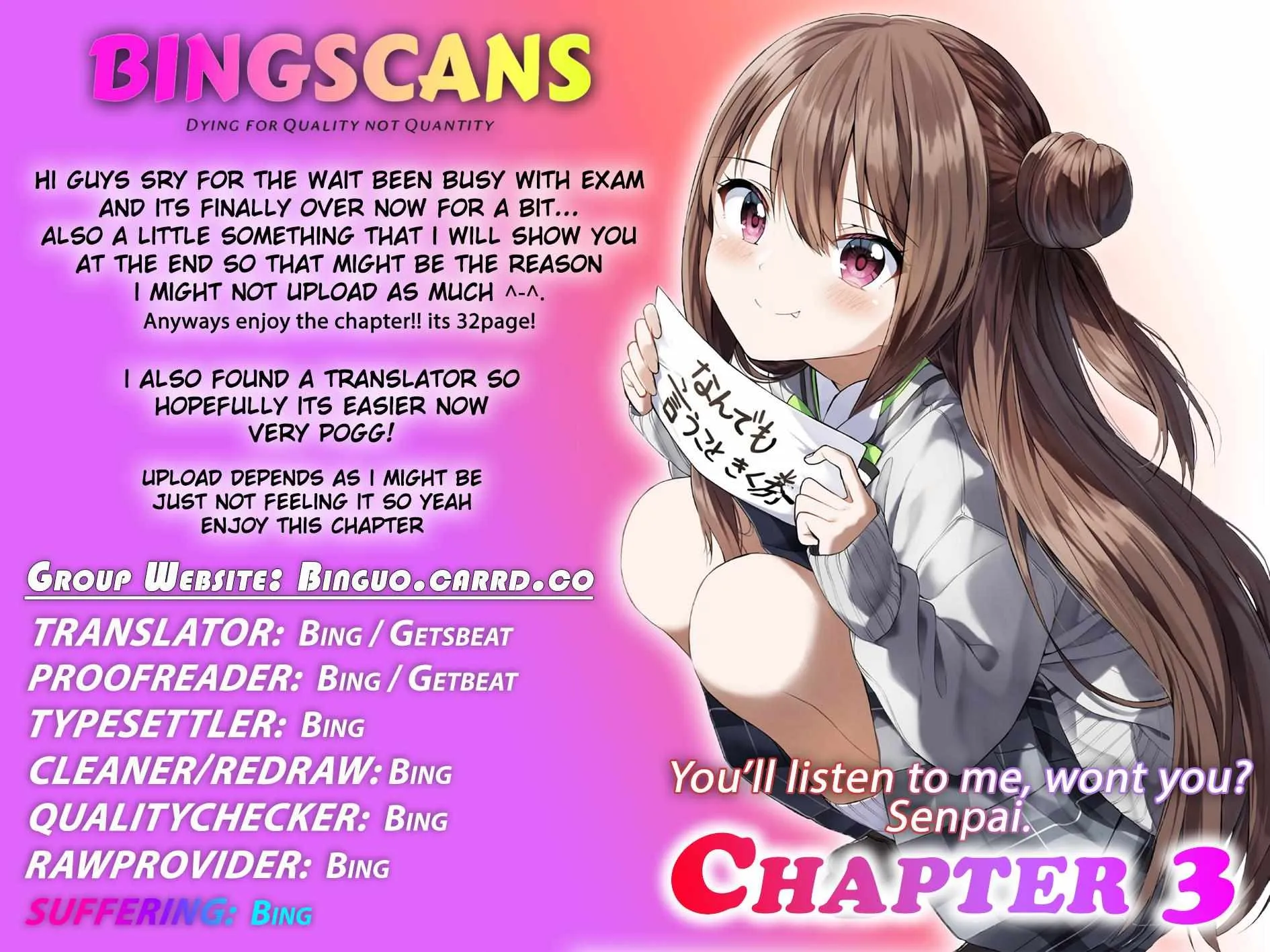Kiite kuremasu yo ne? Senpai Chapter 3 page 2 - 