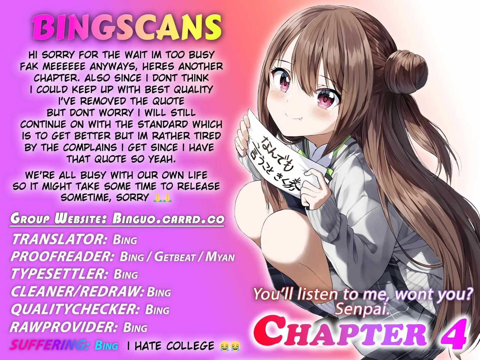 Kiite kuremasu yo ne? Senpai Chapter 4 page 2 - 