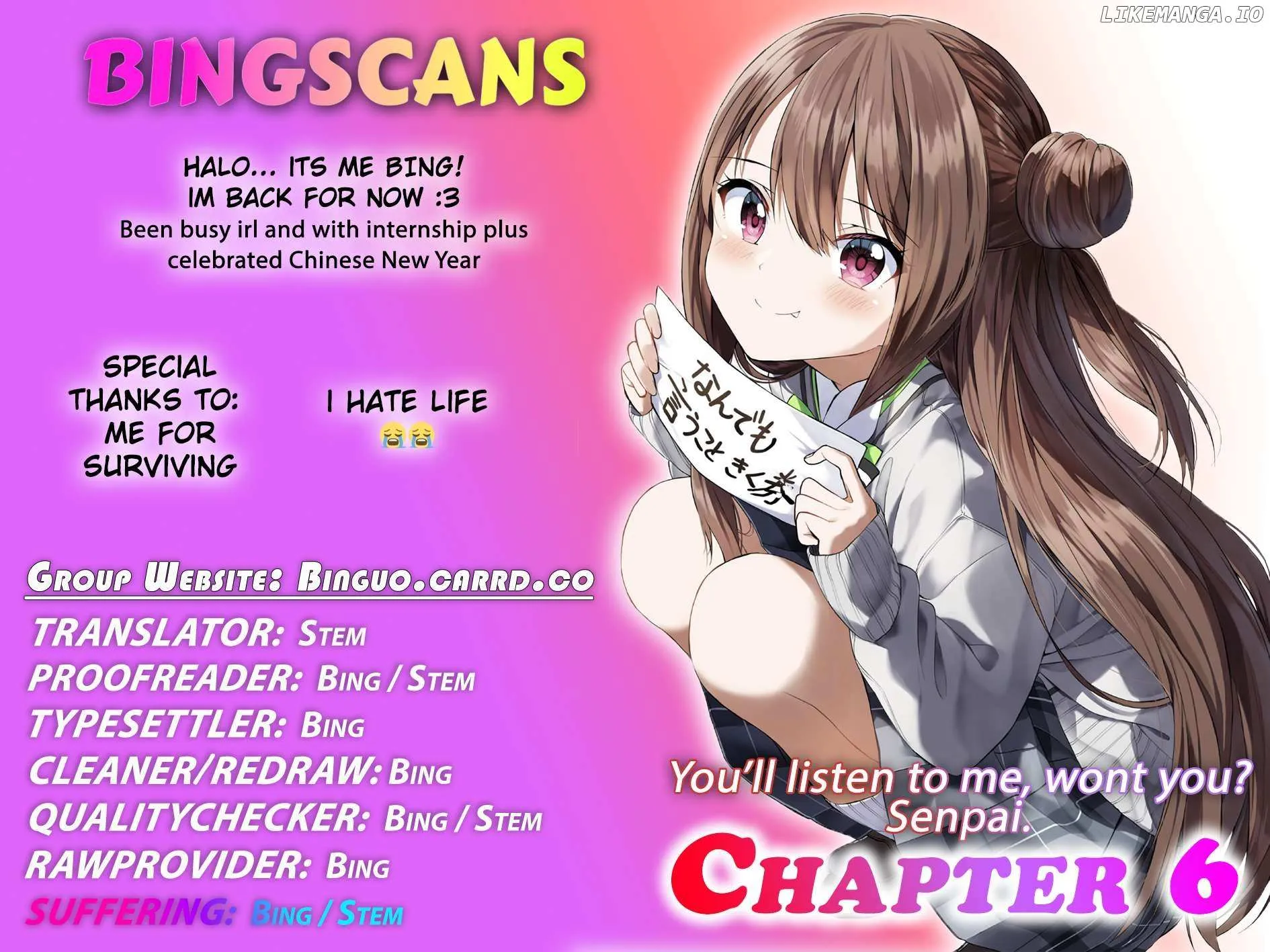 Kiite kuremasu yo ne? Senpai Chapter 6 page 1 - 