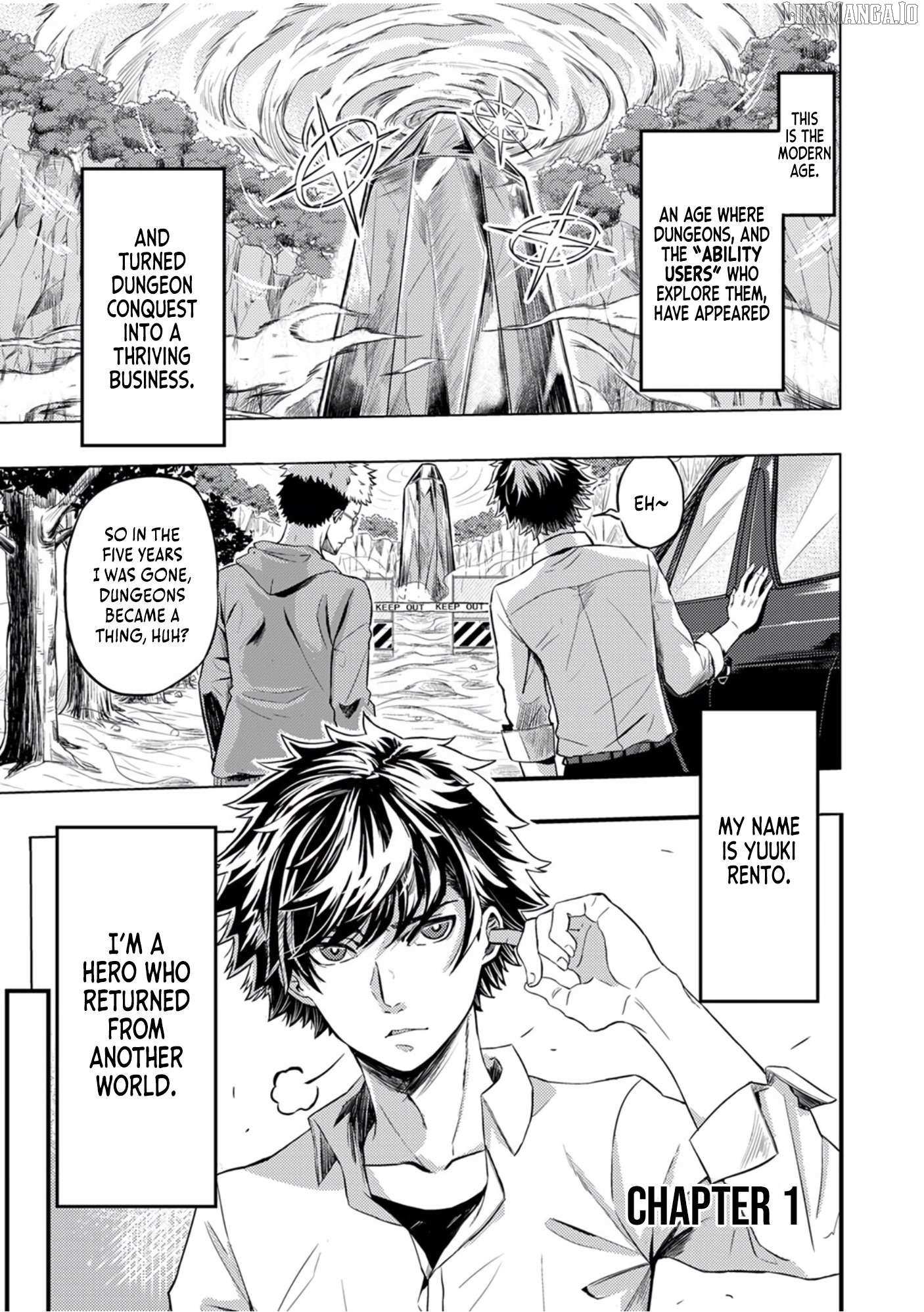 Kikaku-gai no Danjon Kouryaku-sha, Jitsu wa Isekai Kaeri no Moto Yuusha Chapter 1 page 4 - 