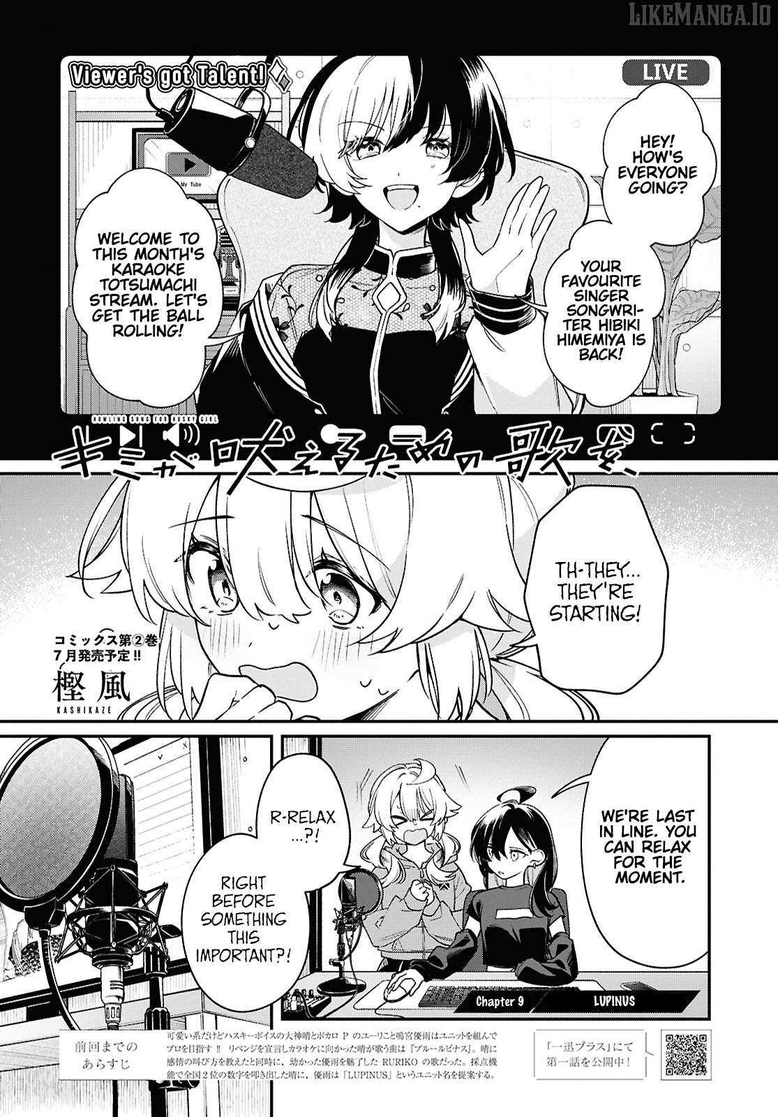 Kimi ga Hoeru Tame no Uta wo Chapter 9 page 1 - 