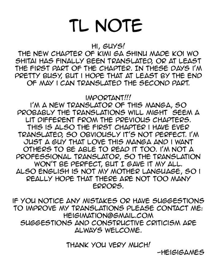 Kimi ga Shinu made Koi wo shitai Chapter 39.1 page 26 - 