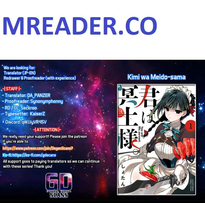 Kimi Wa Meido-Sama Chapter 34 page 1 - 