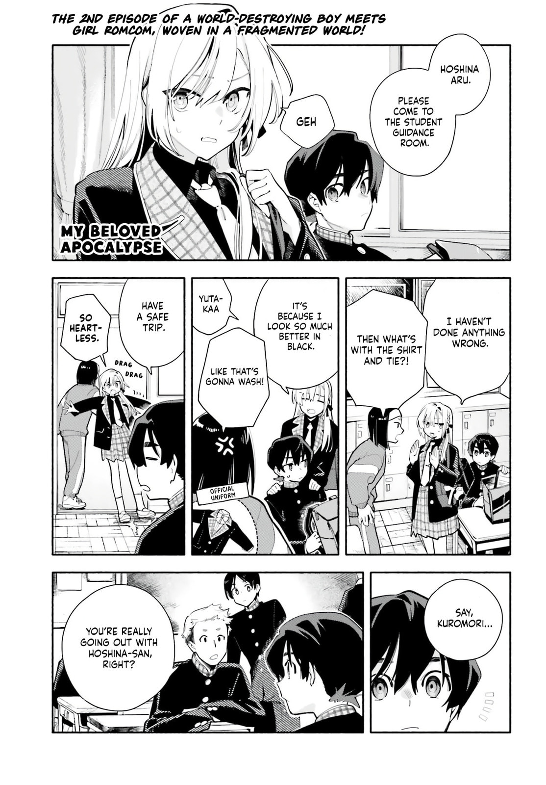 Kimi wa Shuumatsu Chapter 2 page 1 - 