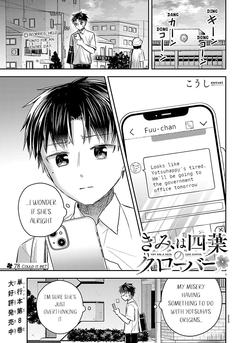 Kimi wa Yotsuba no Clover Chapter 78 page 1 - 
