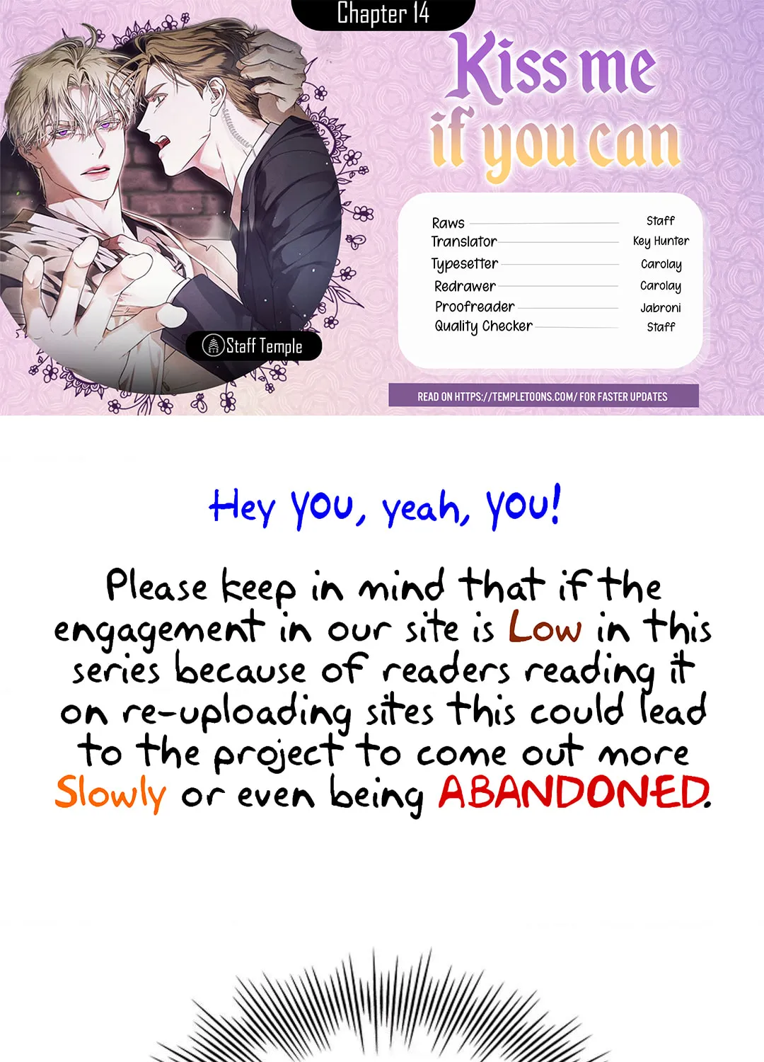 Kiss Me if You Can Chapter 14 page 1 - 