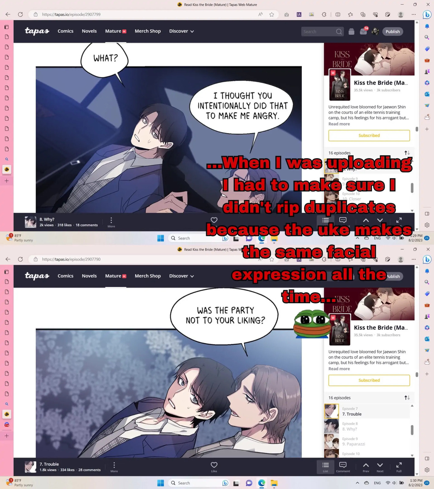 Kiss the Bride Chapter 8 page 1 - 