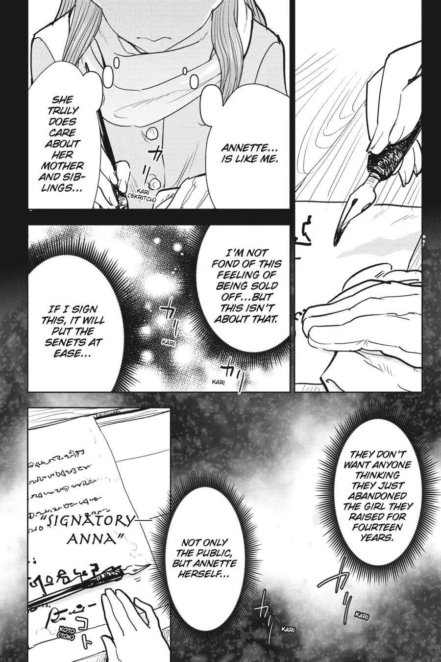 Kizoku kara Shomin ni Natta no de, Kon