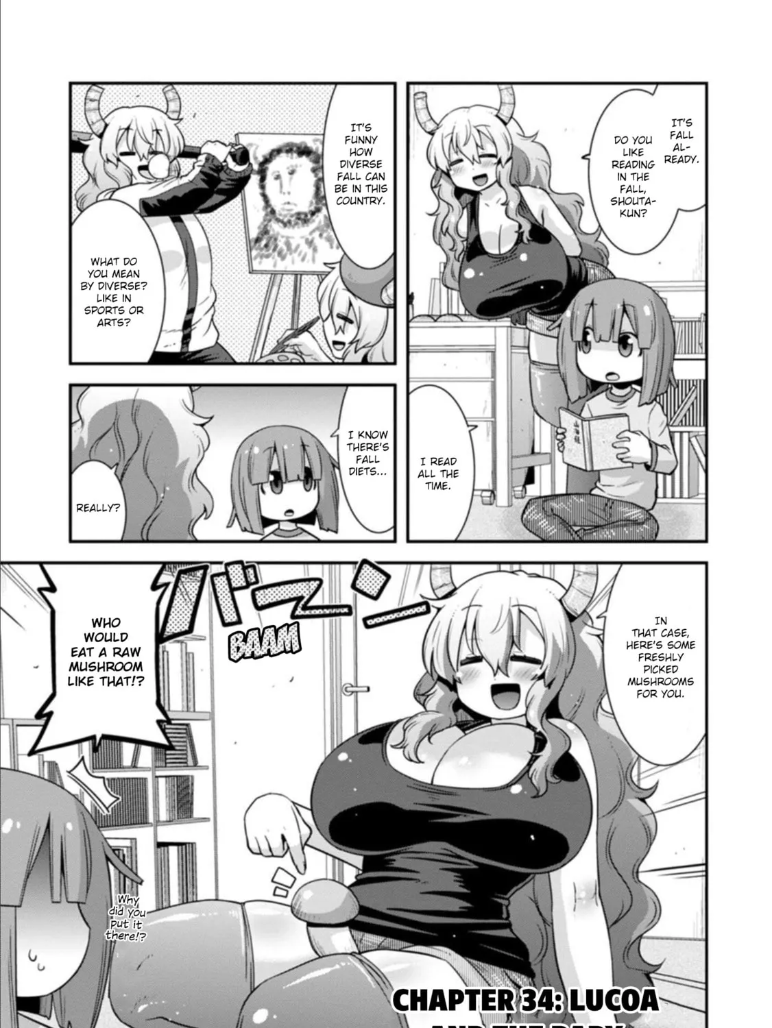Kobayashi-san Chi no Maid Dragon: Lucoa Is My xx Chapter 34 page 1 - 