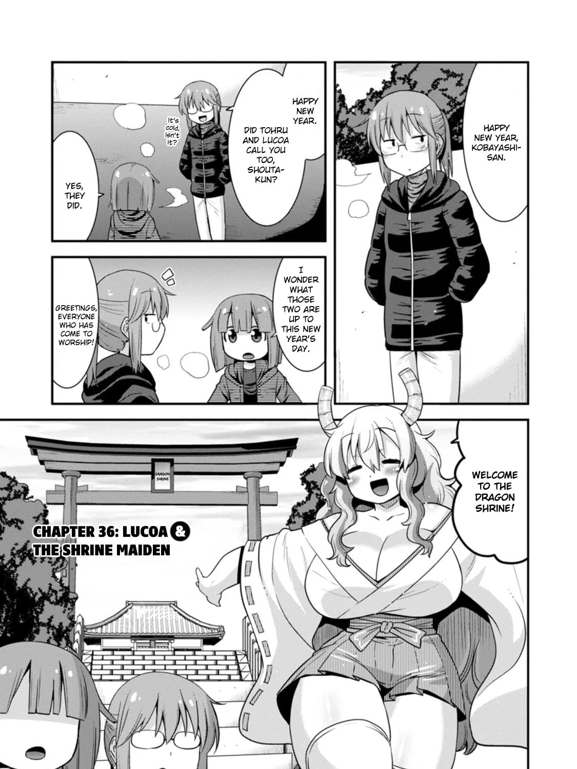 Kobayashi-san Chi no Maid Dragon: Lucoa Is My xx Chapter 36 page 1 - 