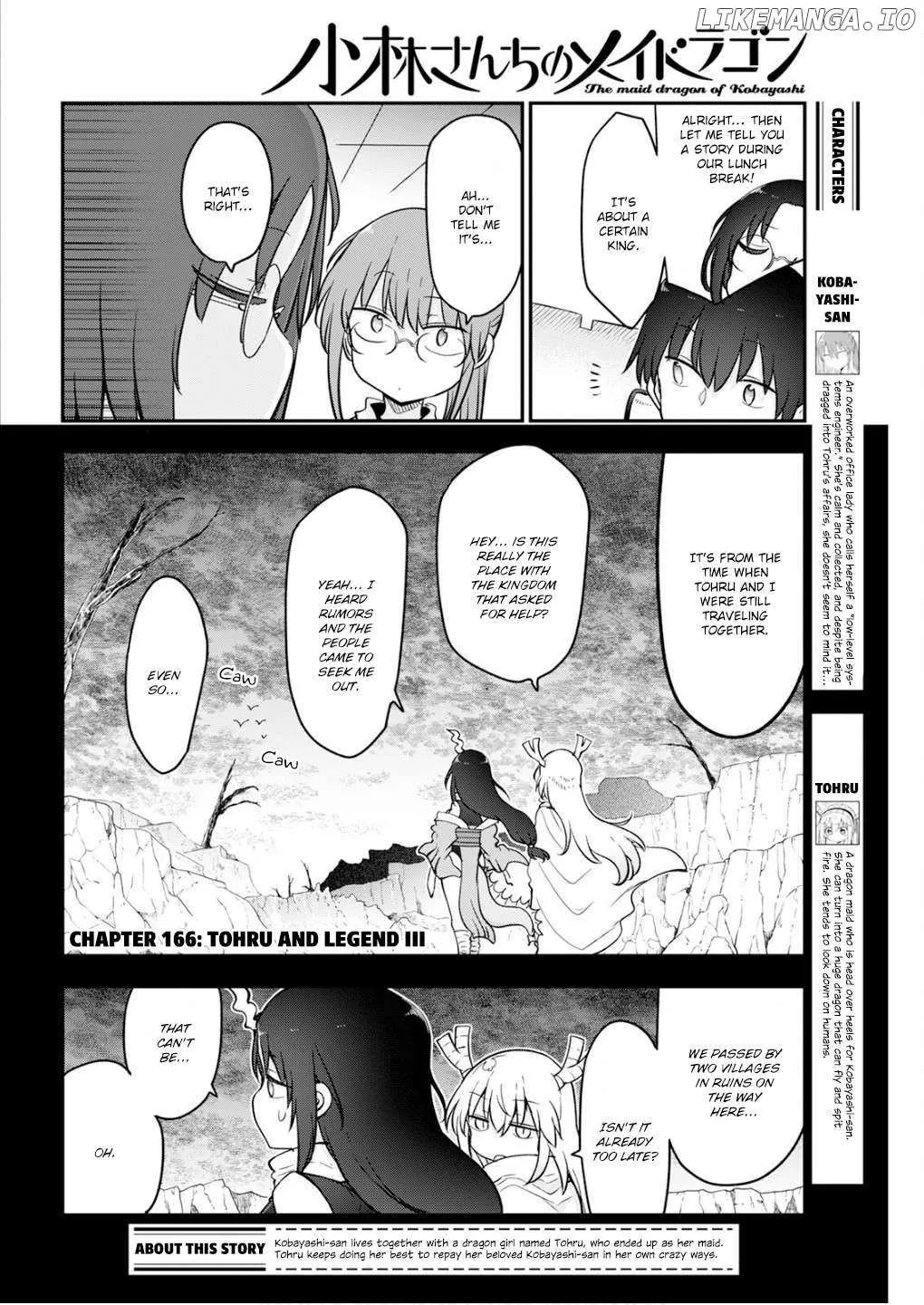 Kobayashi-San Chi No Maid Dragon Chapter 166 page 3 - 