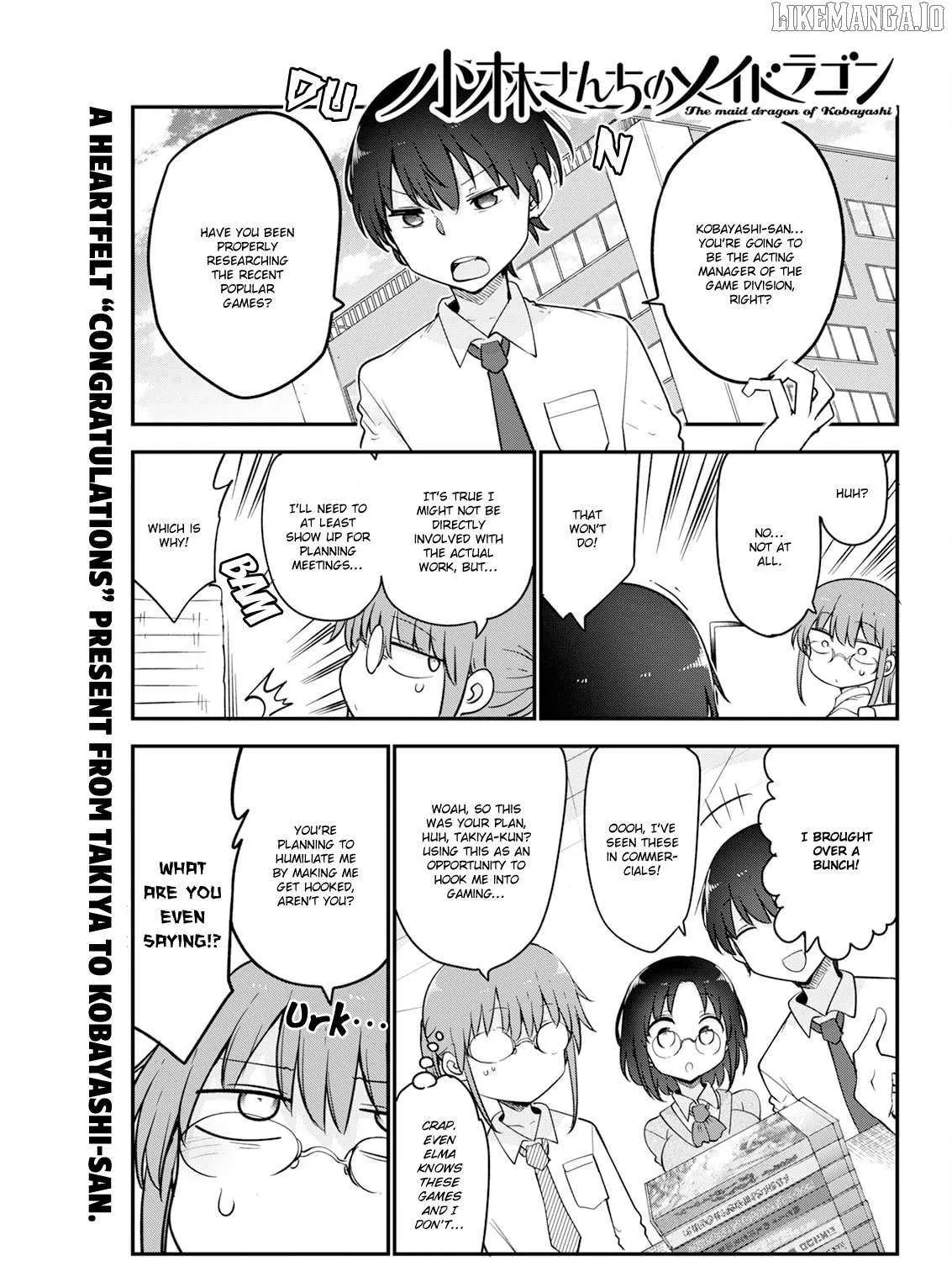 Kobayashi-San Chi No Maid Dragon Chapter 170 page 2 - 