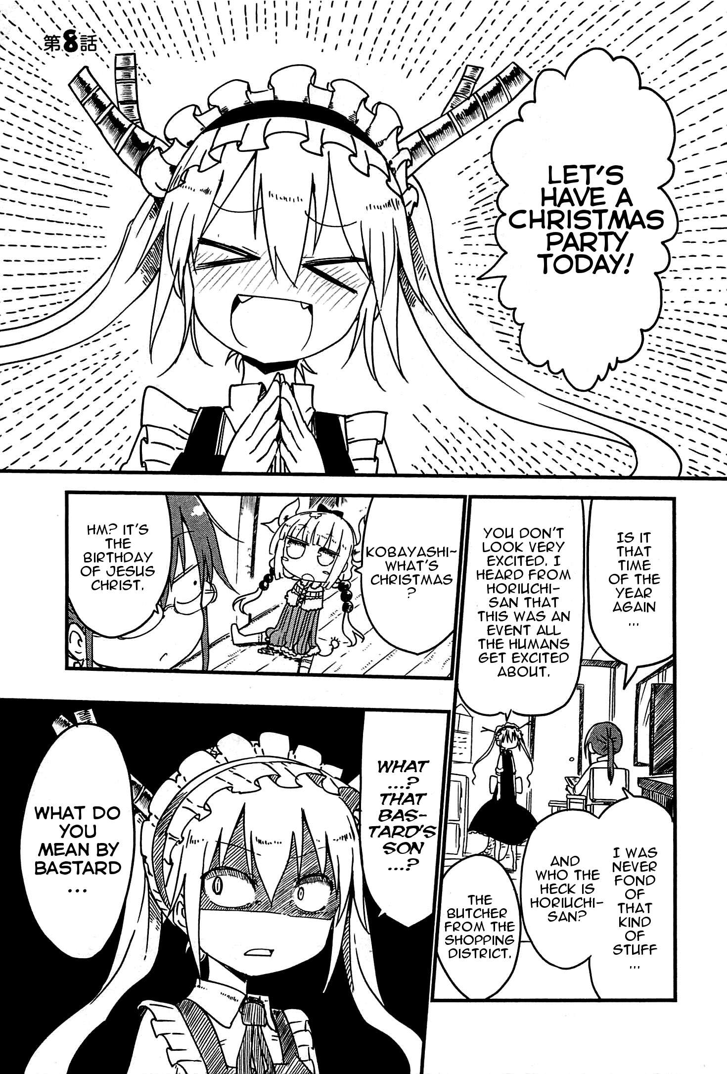 Kobayashi-San Chi No Maid Dragon Chapter 8 page 1 - 