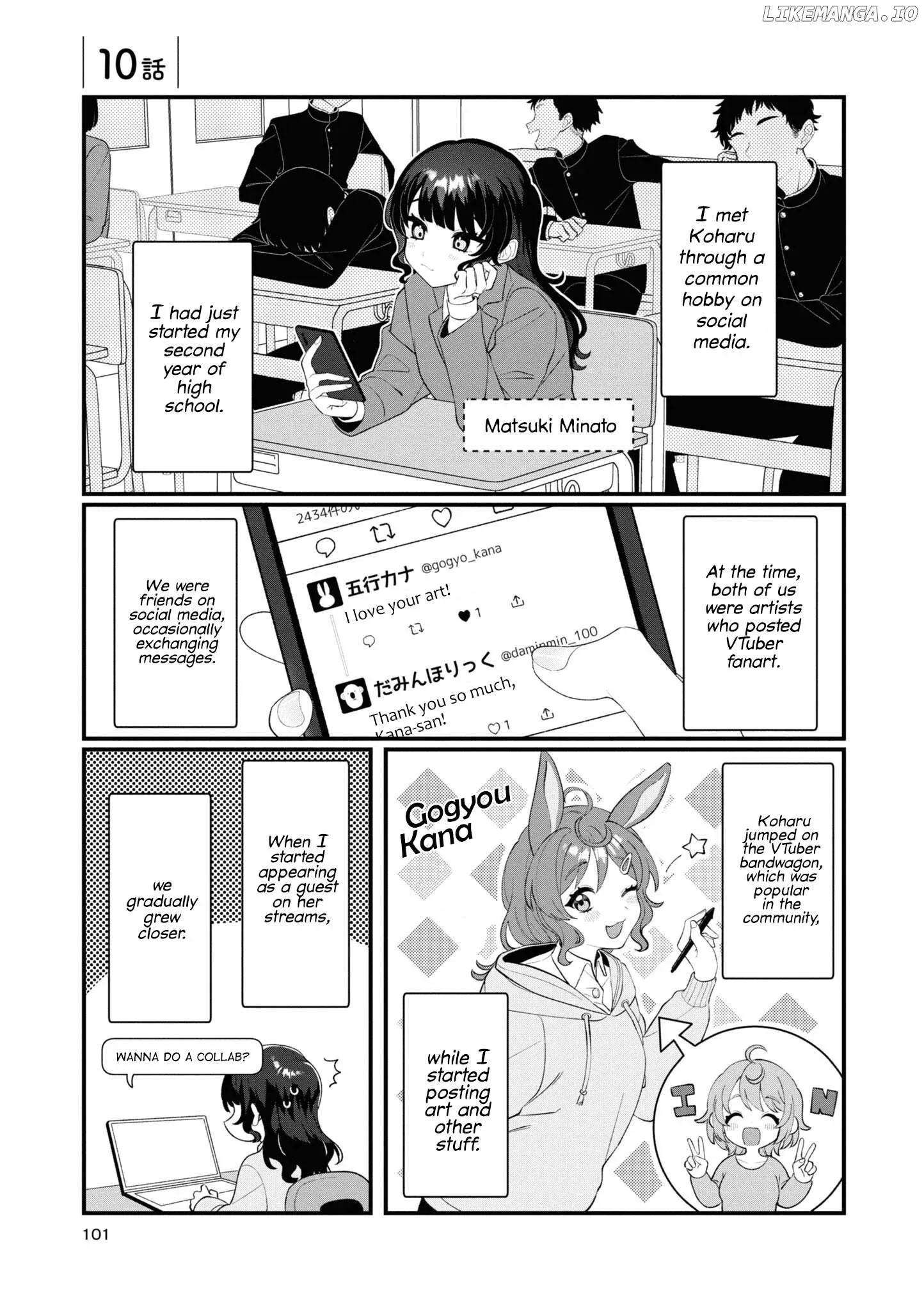 Koharu and Minato: Happy Life with My Girlfriend Chapter 10 page 1 - 