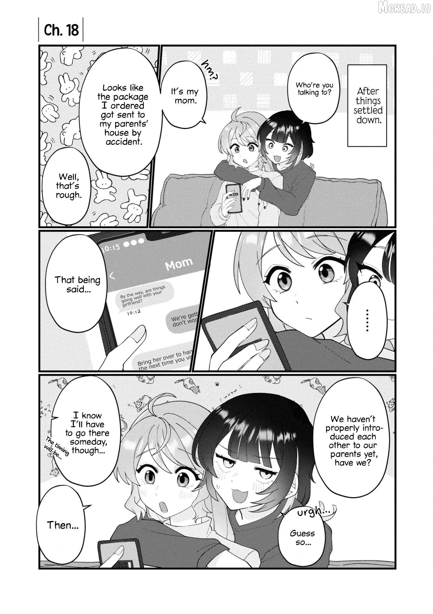 Koharu and Minato: Happy Life with My Girlfriend Chapter 18 page 1 - 