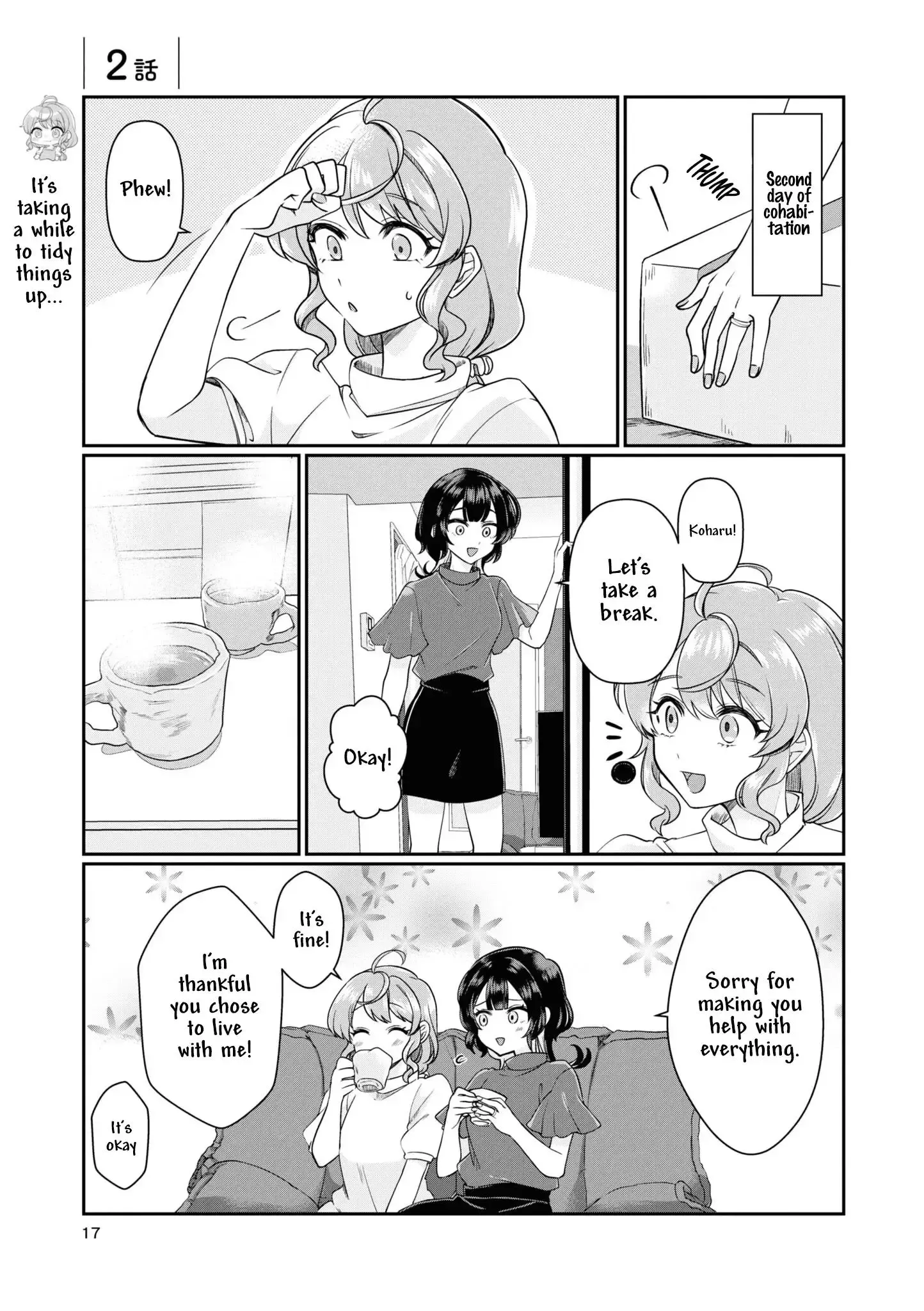 Koharu and Minato: Happy Life with My Girlfriend Chapter 2 page 1 - 