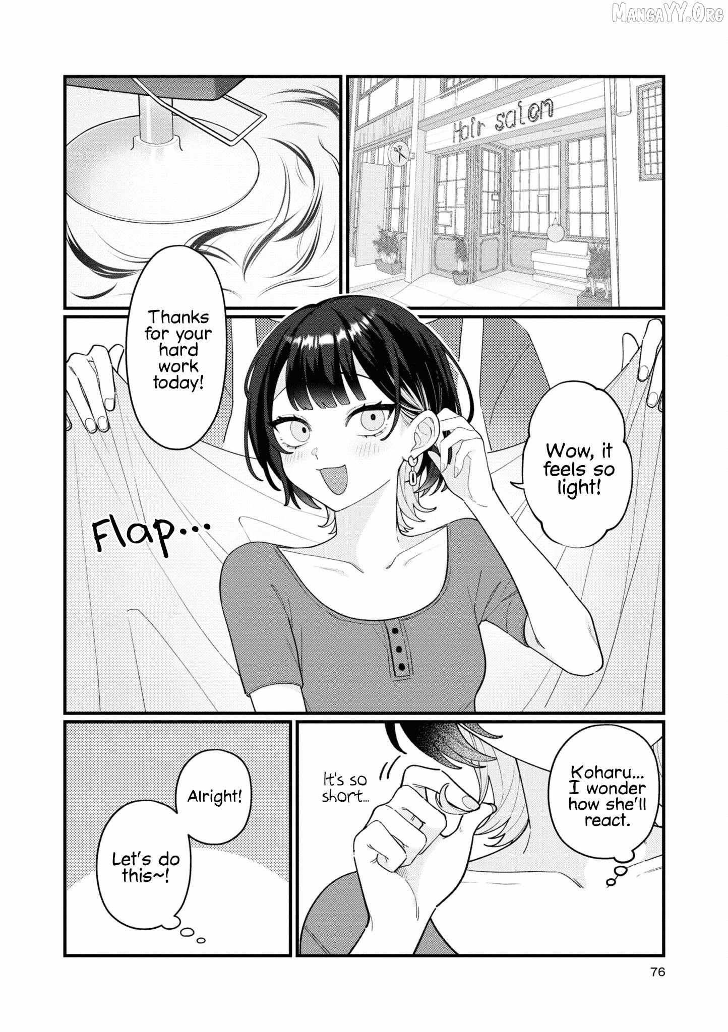 Koharu to Minato: Watashi no Partner wa Onna no Ko Chapter 17 page 8 - 