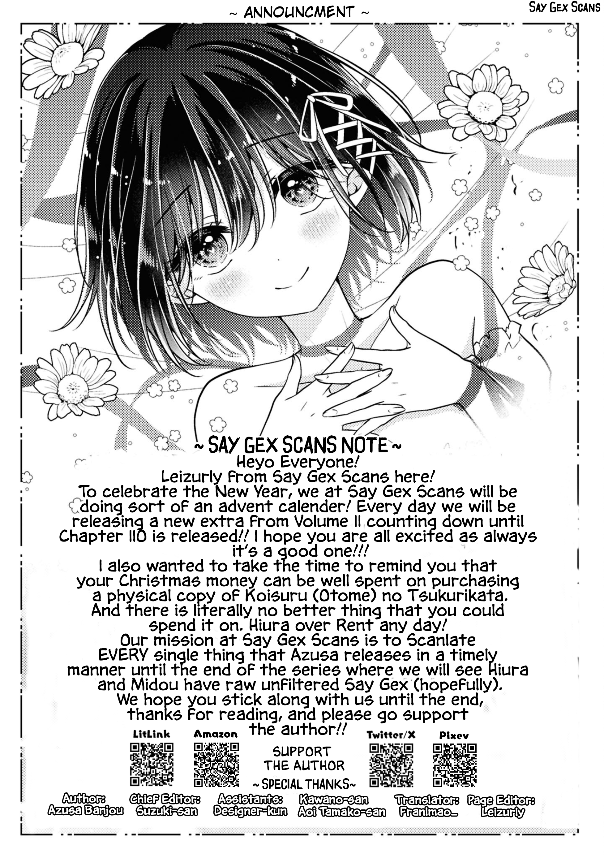 Koisuru (Otome) no Tsukurikata Chapter 100.2 page 2 - 