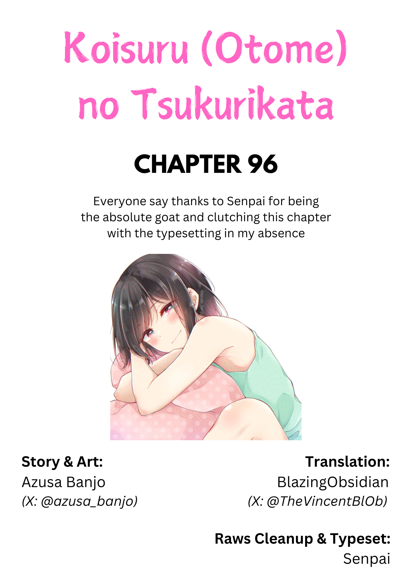 Koisuru (Otome) no Tsukurikata Chapter 96 page 1 - 