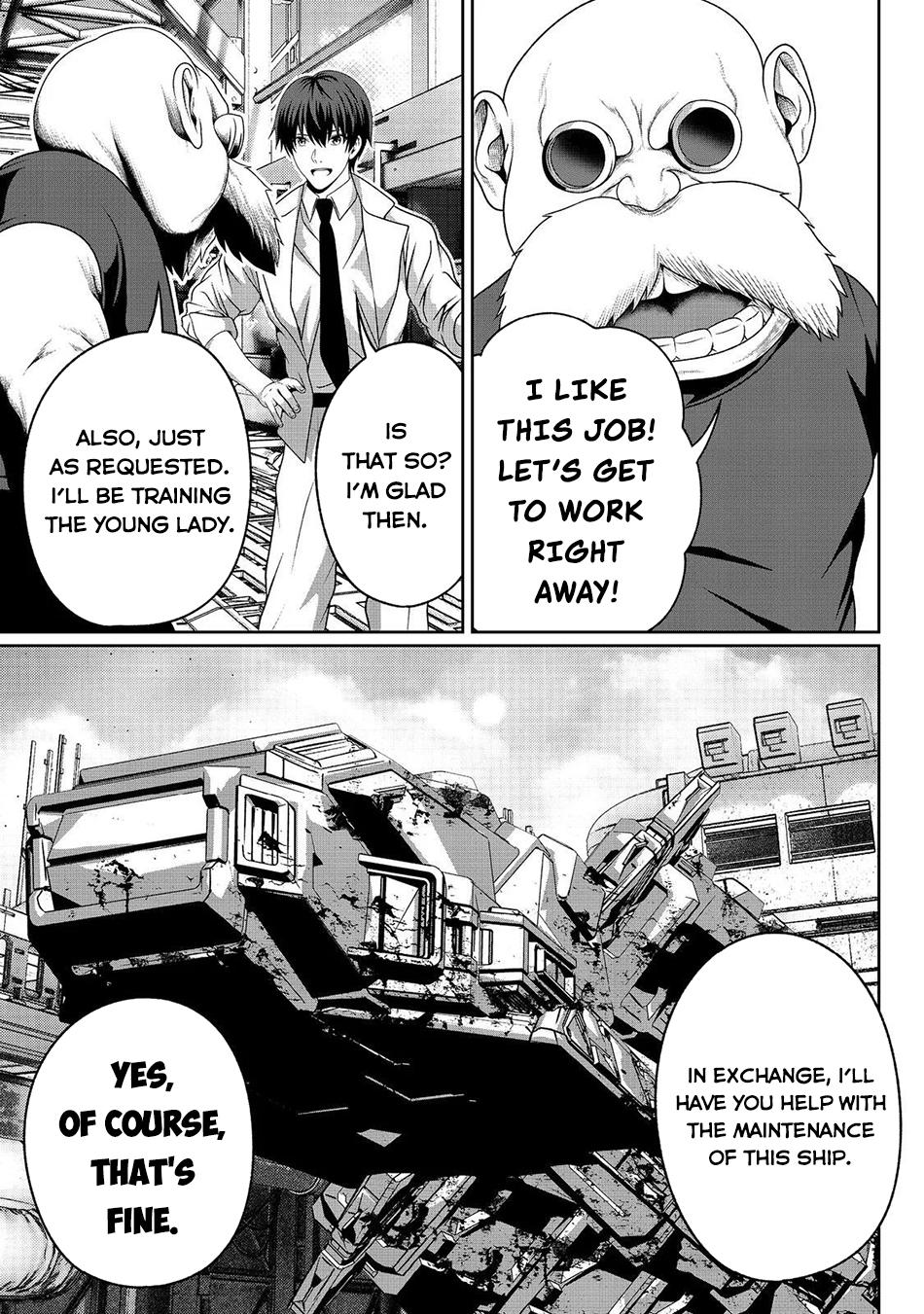 "Koko wa Makasete Saki ni Ike!" o Shitai Shinitagari no Nozomanu Uchuu Gekokujou @COMIC Chapter 11 page 9 - 