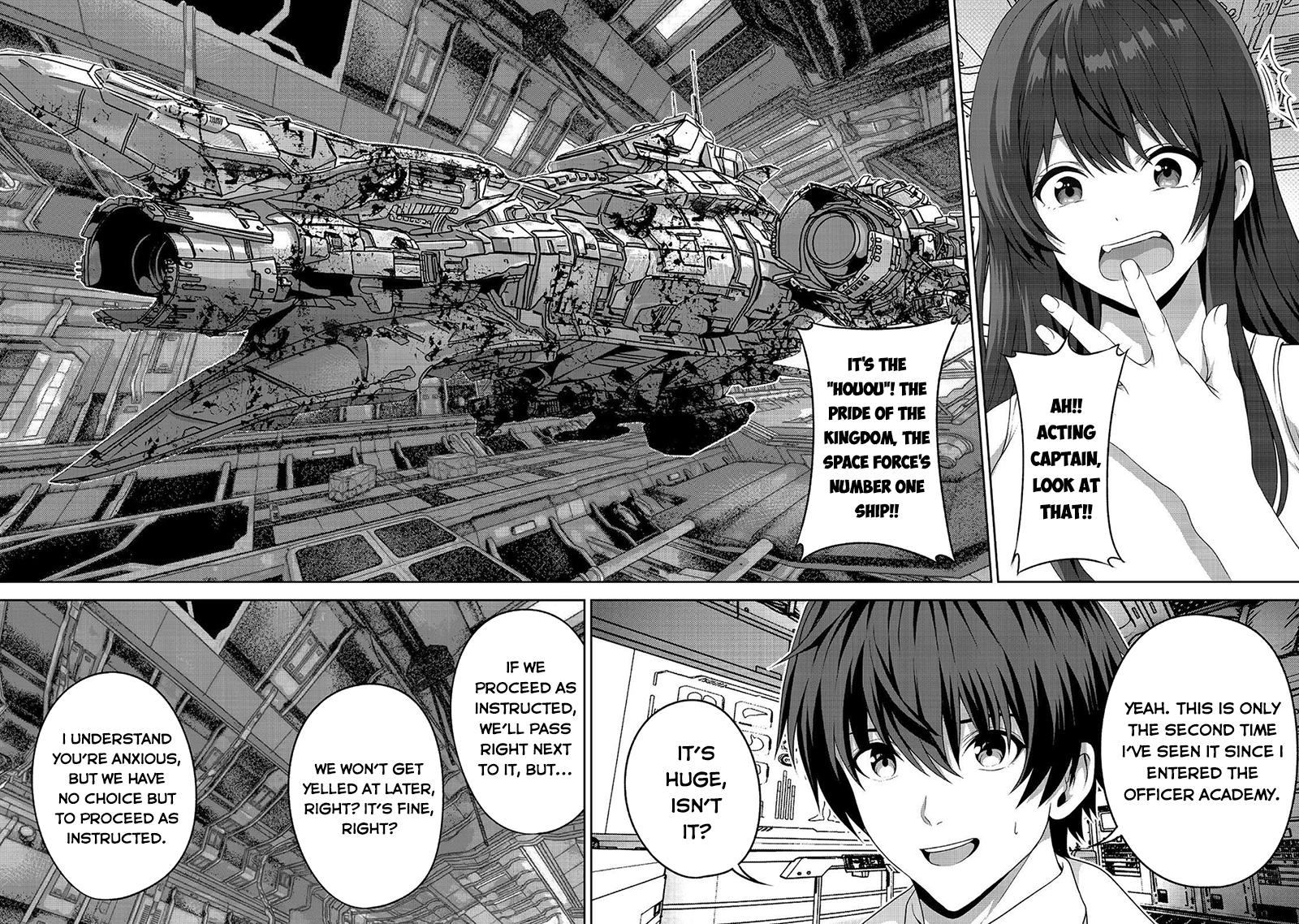 "Koko wa Makasete Saki ni Ike!" o Shitai Shinitagari no Nozomanu Uchuu Gekokujou @COMIC Chapter 15 page 7 - 