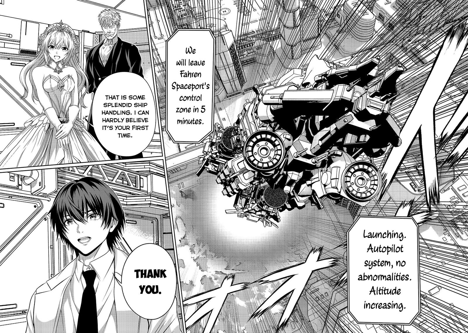 "Koko wa Makasete Saki ni Ike!" o Shitai Shinitagari no Nozomanu Uchuu Gekokujou @COMIC Chapter 17 page 19 - 