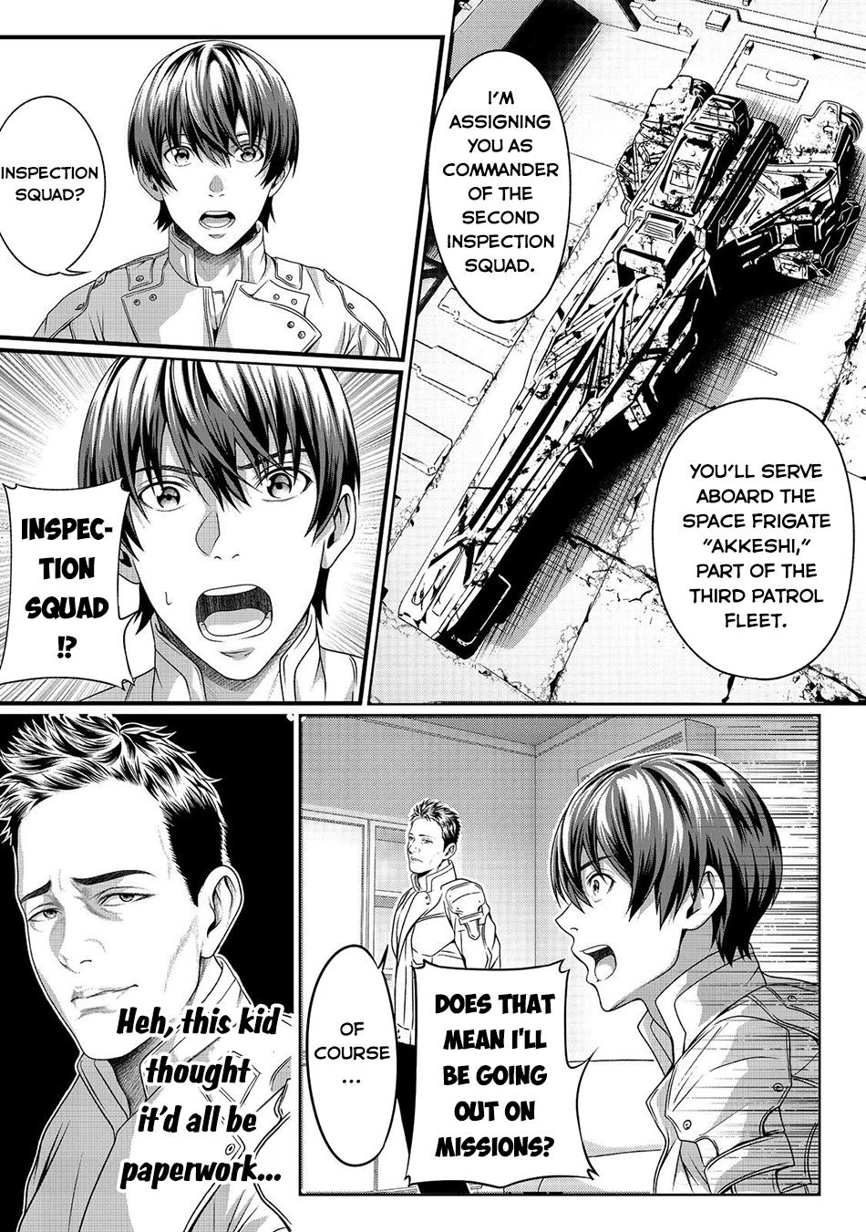 "Koko wa Makasete Saki ni Ike!" o Shitai Shinitagari no Nozomanu Uchuu Gekokujou @COMIC Chapter 2 page 20 - 