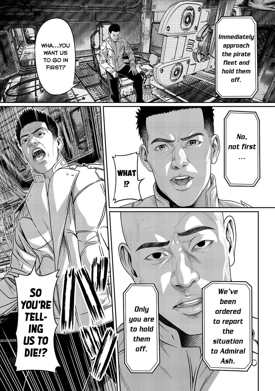 "Koko wa Makasete Saki ni Ike!" o Shitai Shinitagari no Nozomanu Uchuu Gekokujou @COMIC Chapter 3 page 28 - 