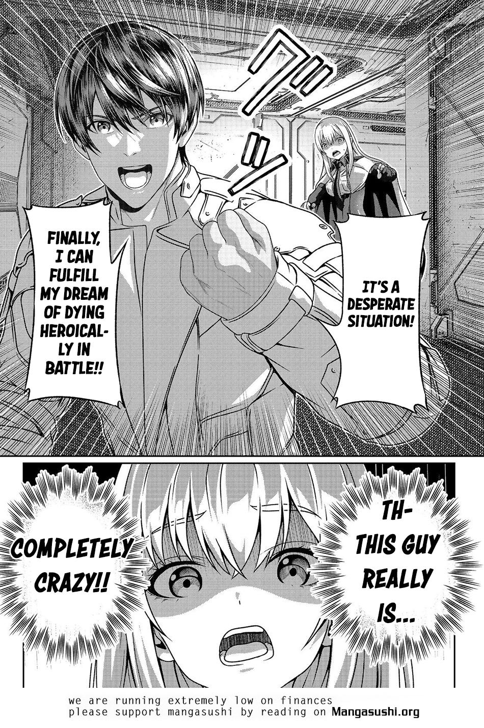 "Koko wa Makasete Saki ni Ike!" o Shitai Shinitagari no Nozomanu Uchuu Gekokujou @COMIC Chapter 3 page 36 - 