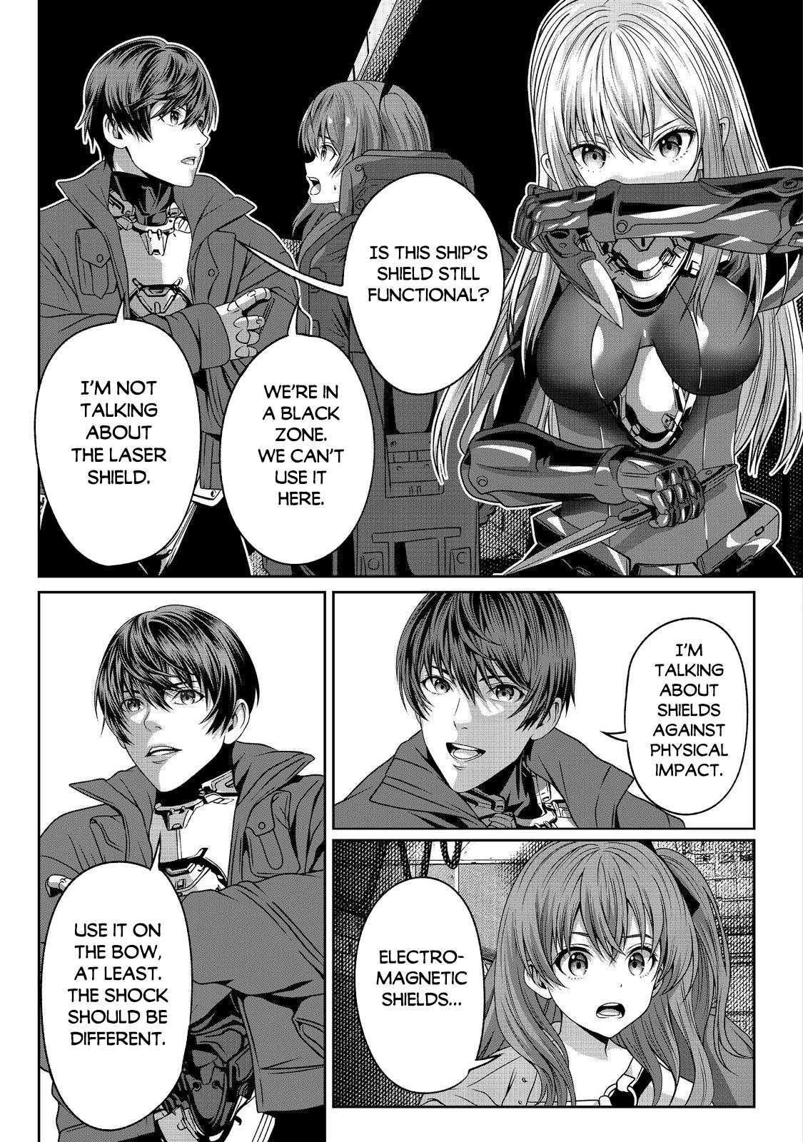 "Koko wa Makasete Saki ni Ike!" o Shitai Shinitagari no Nozomanu Uchuu Gekokujou @COMIC Chapter 4 page 36 - 