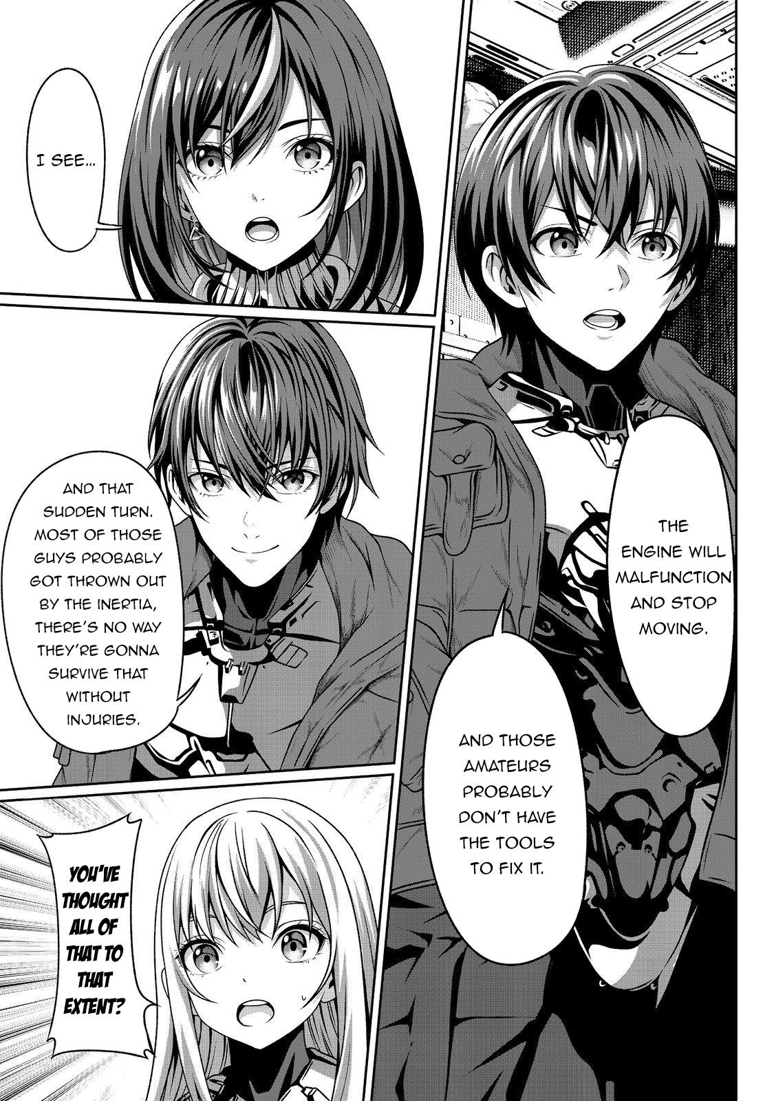 "Koko wa Makasete Saki ni Ike!" o Shitai Shinitagari no Nozomanu Uchuu Gekokujou @COMIC Chapter 5 page 15 - 