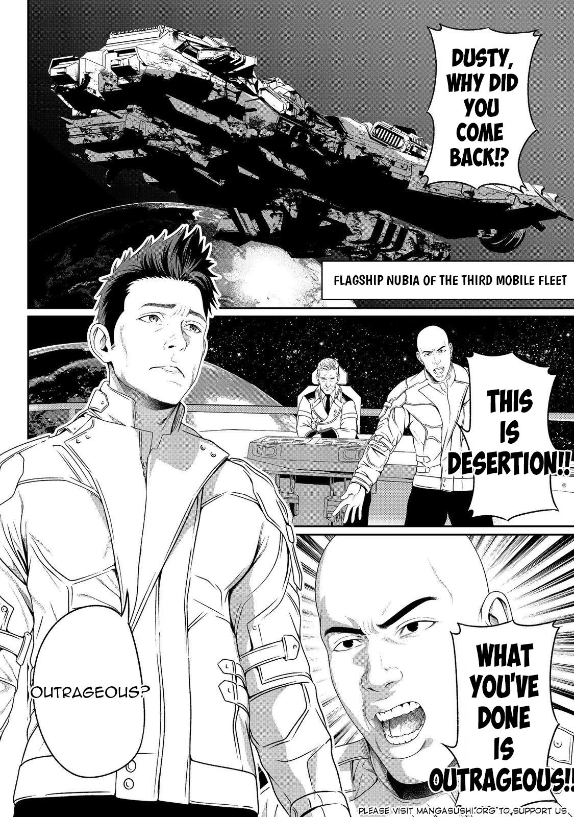 "Koko wa Makasete Saki ni Ike!" o Shitai Shinitagari no Nozomanu Uchuu Gekokujou @COMIC Chapter 6 page 2 - 