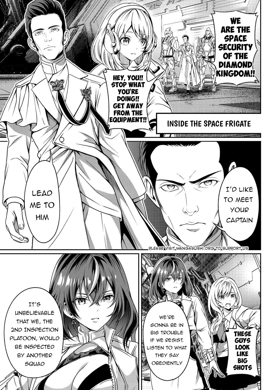 "Koko wa Makasete Saki ni Ike!" o Shitai Shinitagari no Nozomanu Uchuu Gekokujou @COMIC Chapter 6 page 11 - 