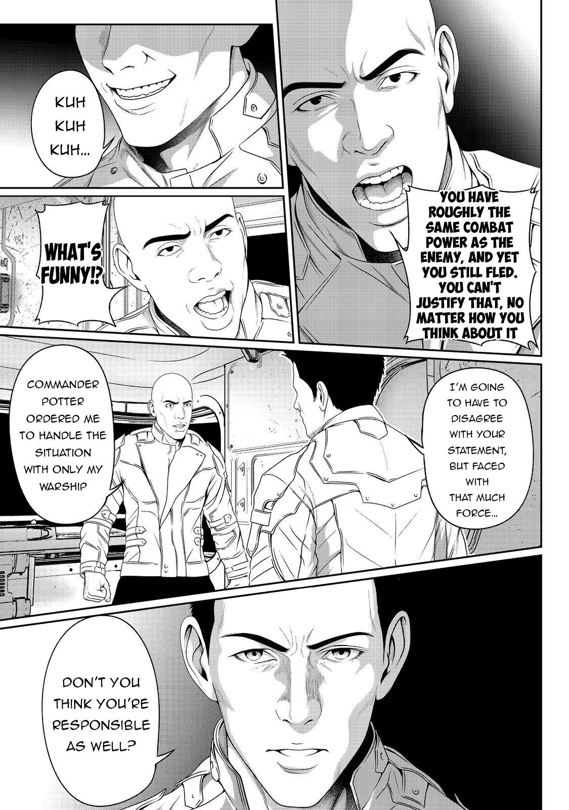 "Koko wa Makasete Saki ni Ike!" o Shitai Shinitagari no Nozomanu Uchuu Gekokujou @COMIC Chapter 6 page 3 - 