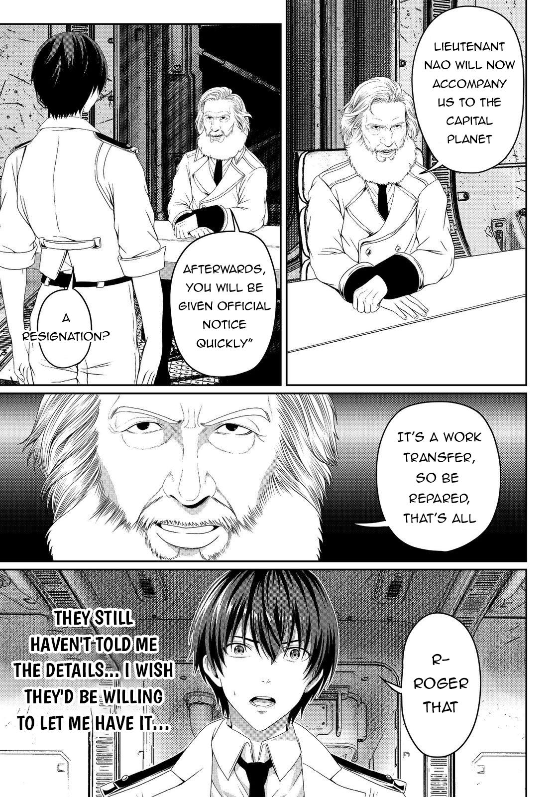 "Koko wa Makasete Saki ni Ike!" o Shitai Shinitagari no Nozomanu Uchuu Gekokujou @COMIC Chapter 7 page 14 - 