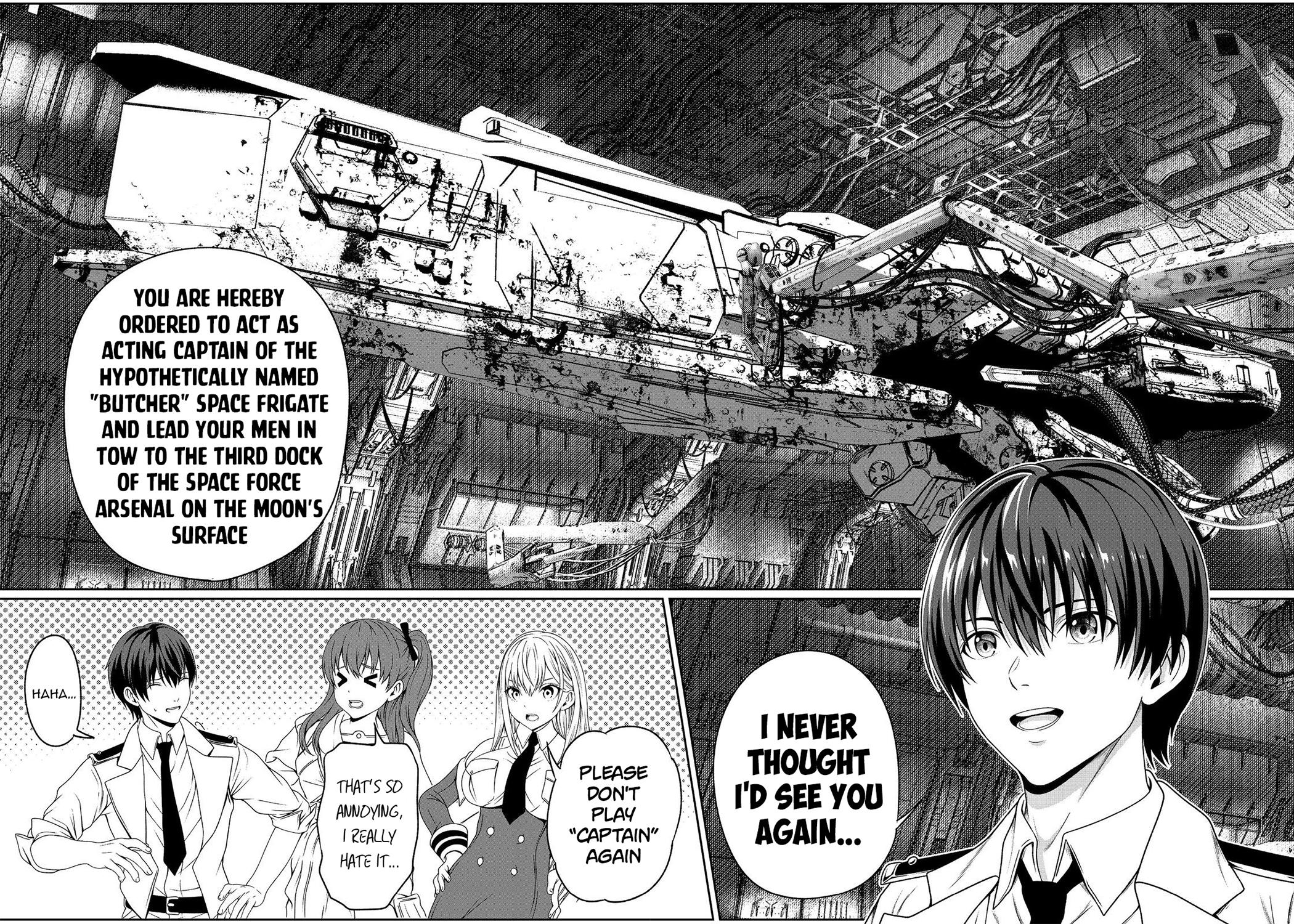 "Koko wa Makasete Saki ni Ike!" o Shitai Shinitagari no Nozomanu Uchuu Gekokujou @COMIC Chapter 7 page 39 - 