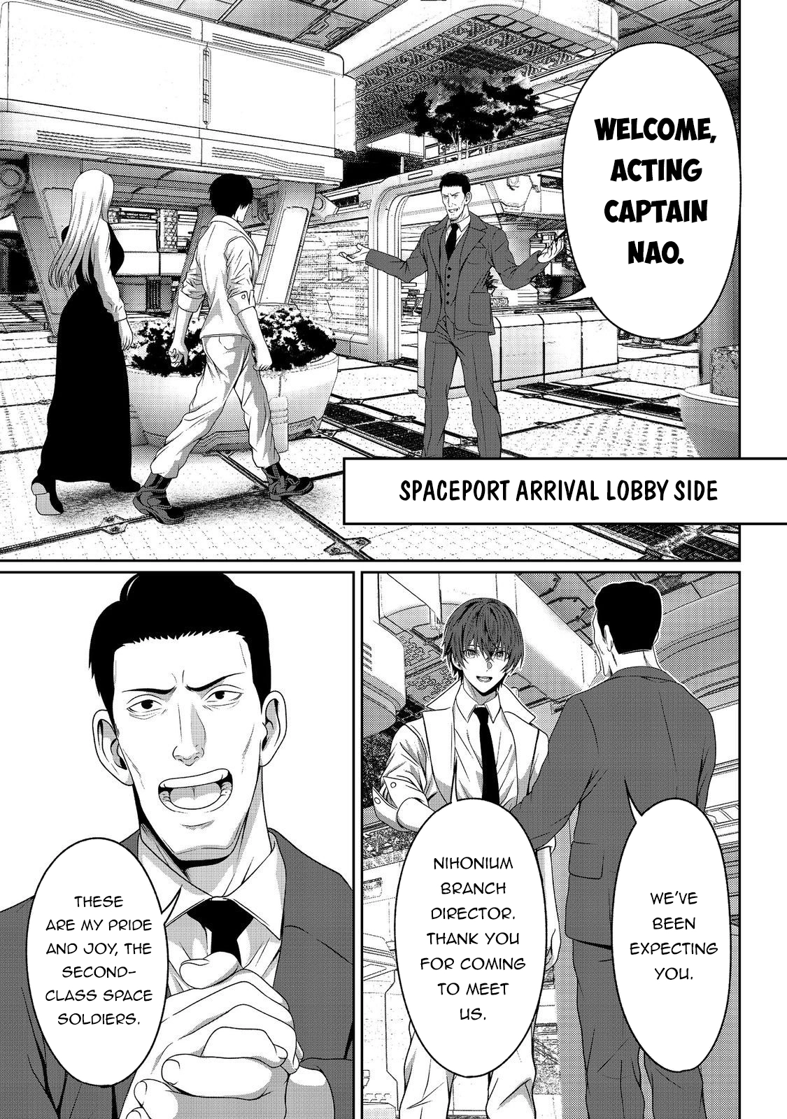 "Koko wa Makasete Sakini Ike!" wo shitai Shinitagari no Nozomanu Uchuu Gekokujou Chapter 12 page 19 - 