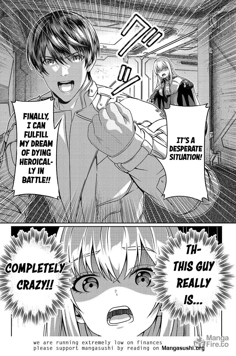 "Koko wa Makasete Sakini Ike!" wo shitai Shinitagari no Nozomanu Uchuu Gekokujou Chapter 3 page 42 - 