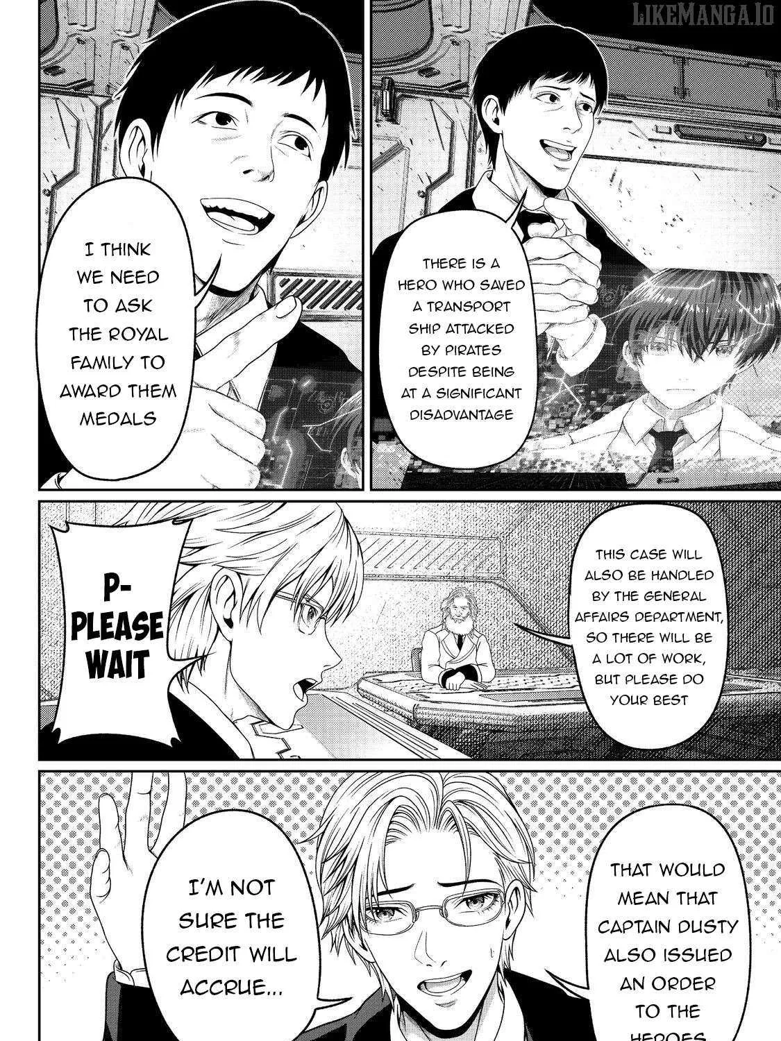 "Koko wa Makasete Sakini Ike!" wo shitai Shinitagari no Nozomanu Uchuu Gekokujou Chapter 7 page 64 - 