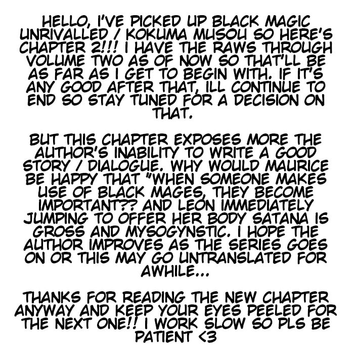 Kokuma Musou: Ochita Sei Kishi to Fukushou no Kuro Madoushi Chapter 2 page 22 - 