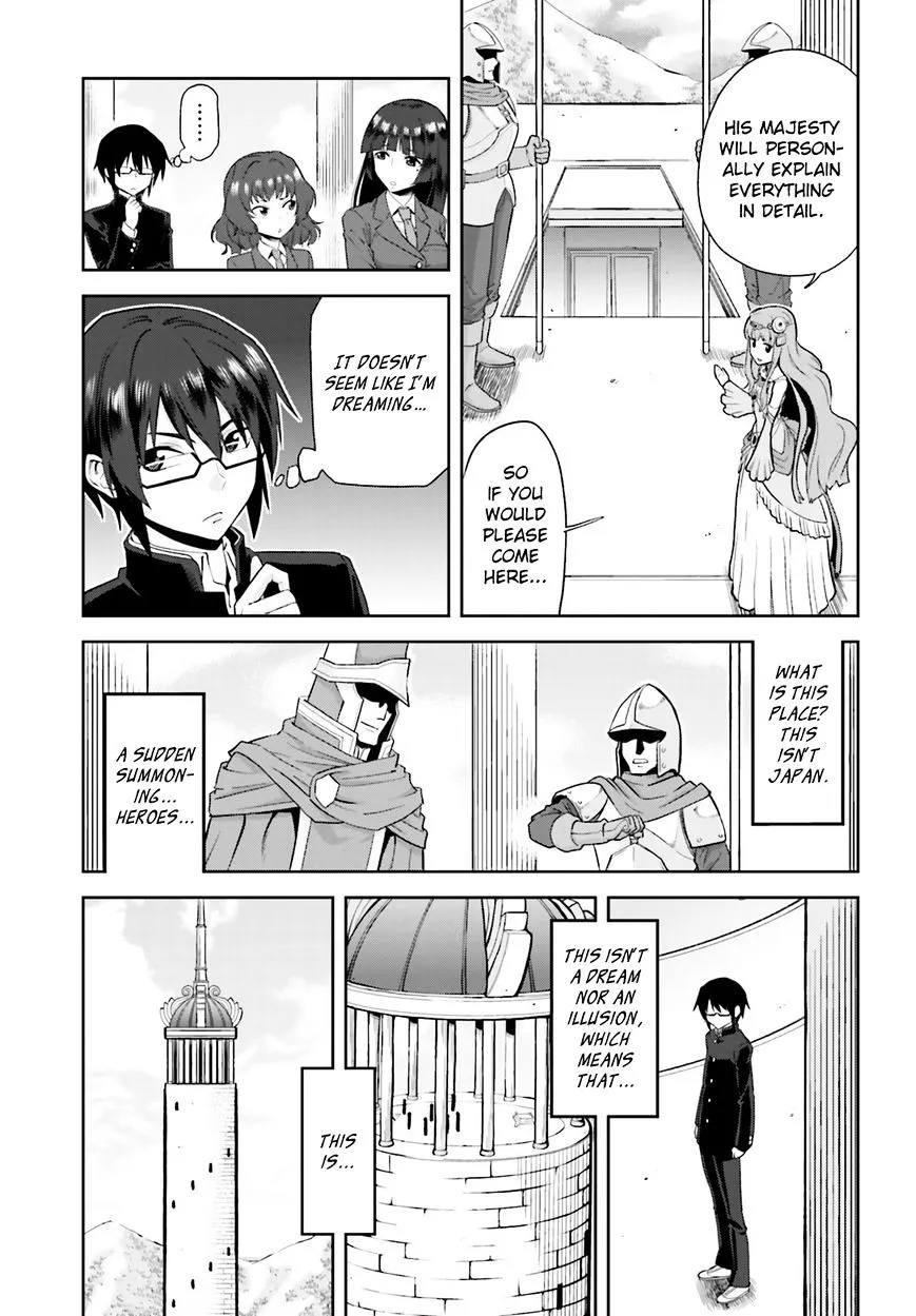 Konjiki No Moji Tsukai - Yuusha Yonin Ni Makikomareta Unique Cheat Chapter 1 page 9 - 