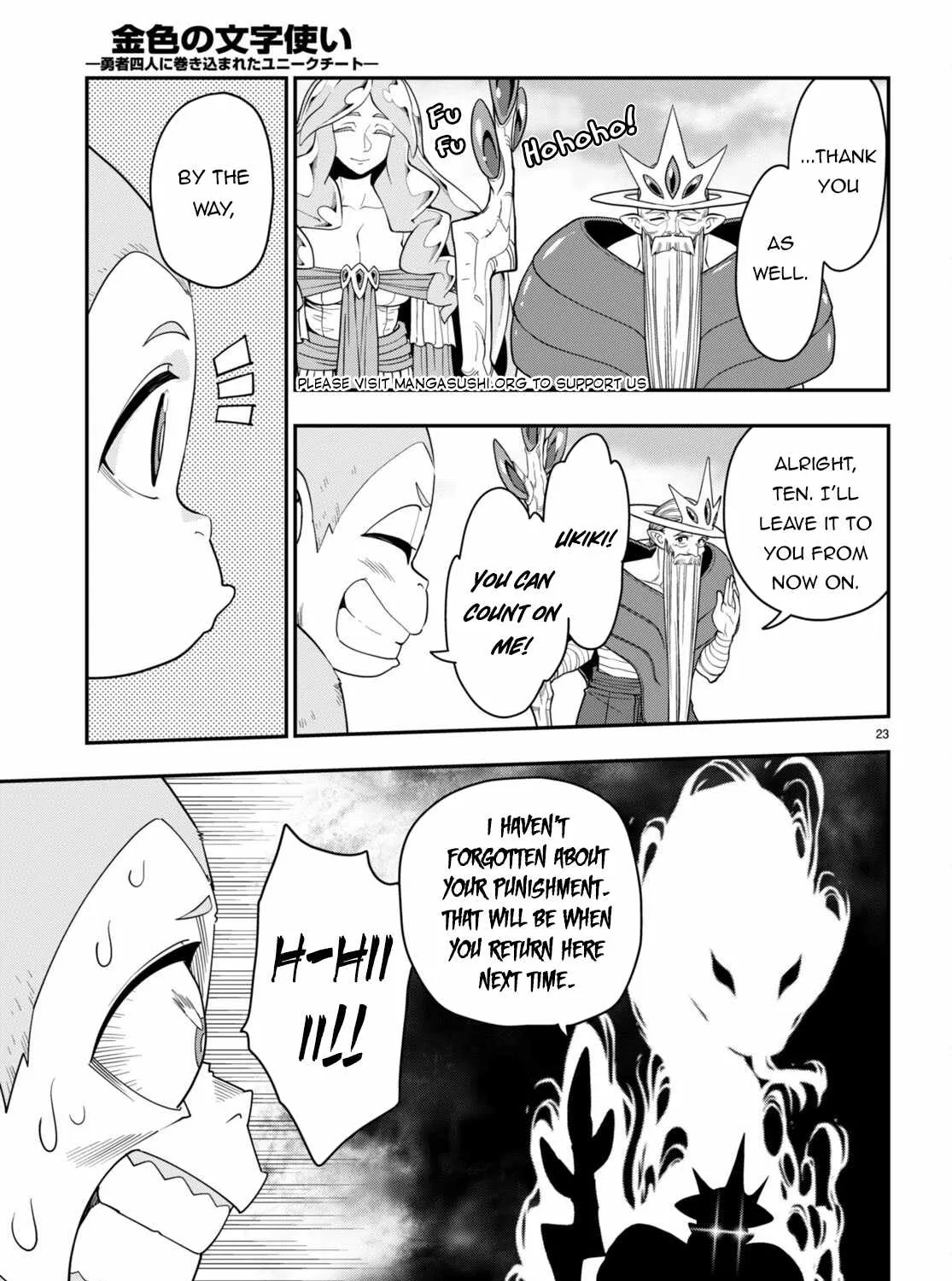 Konjiki No Moji Tsukai - Yuusha Yonin Ni Makikomareta Unique Cheat Chapter 107 page 49 - 