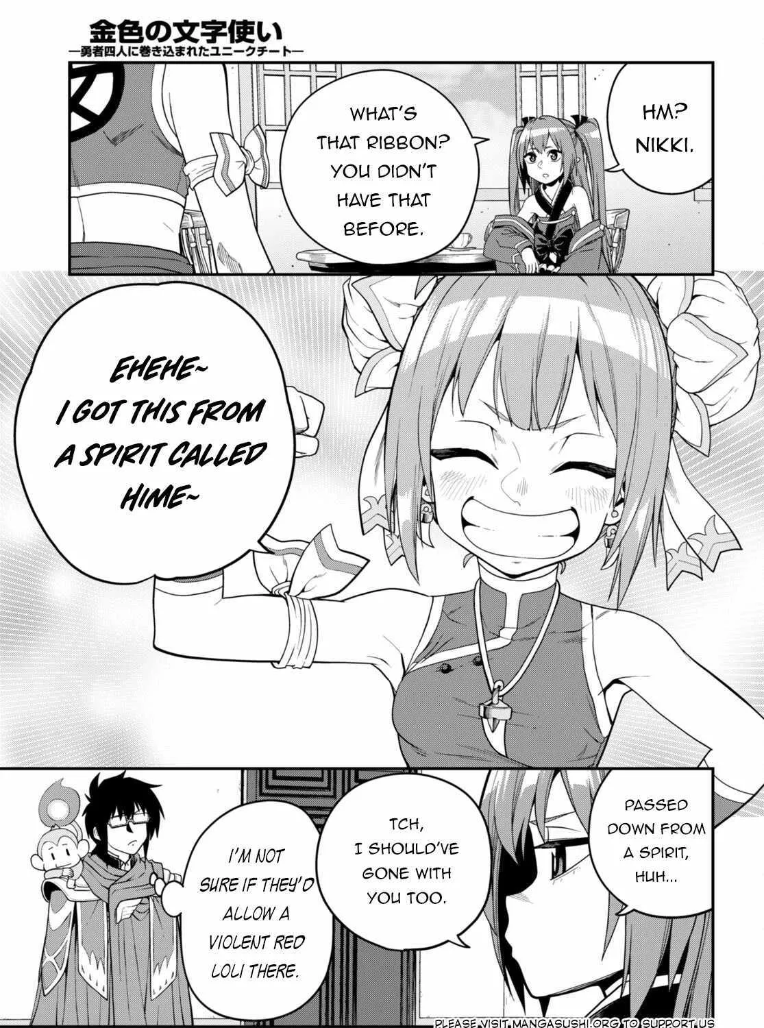 Konjiki No Moji Tsukai - Yuusha Yonin Ni Makikomareta Unique Cheat Chapter 108 page 12 - 
