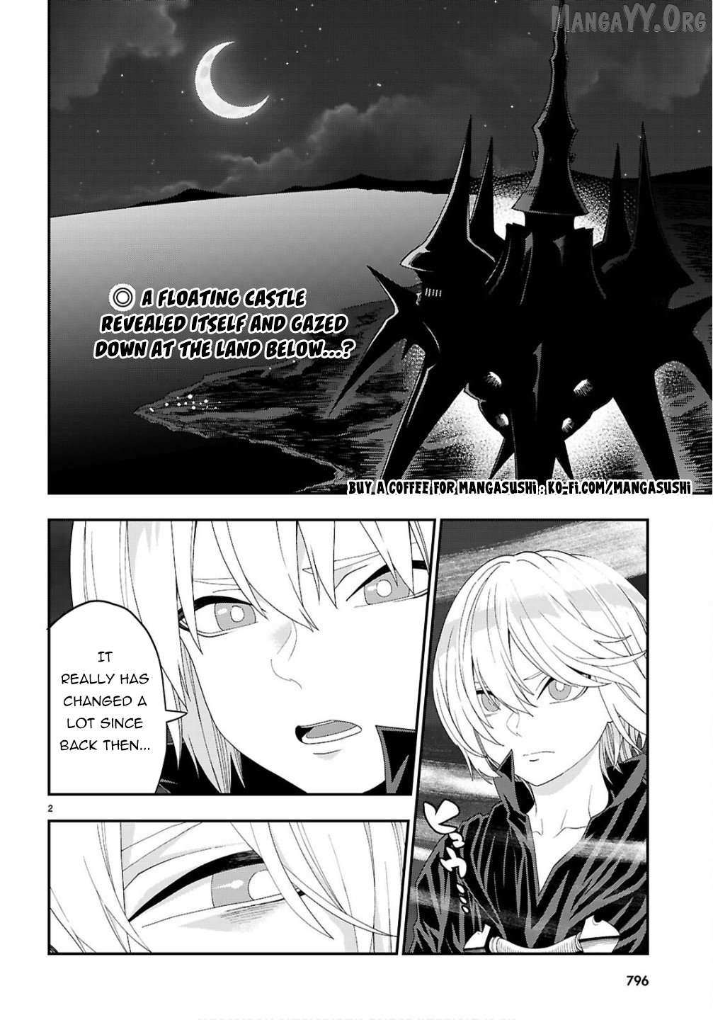 Konjiki No Moji Tsukai - Yuusha Yonin Ni Makikomareta Unique Cheat Chapter 124 page 2 - 